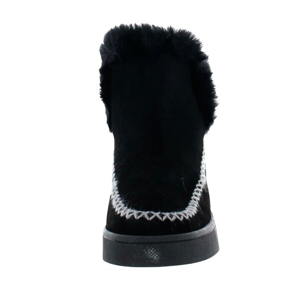 AQUA COLLEGE ANKA Women's Waterproof Wedge Heels Winter Booties Black Size 10 - Picture 4 of 7